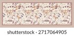 digital silk scarf textile pattern design