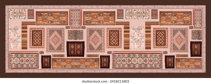 digital silk scarf textile pattern design
