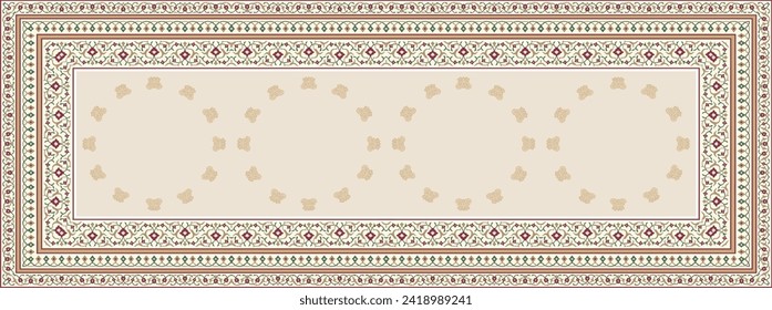 digital silk scarf textile pattern design