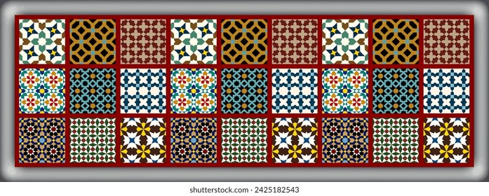 digital silk scarf textile pattern design