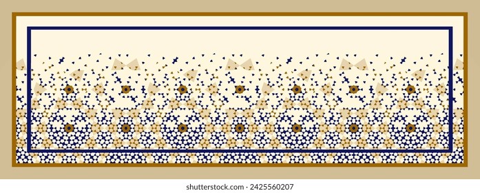 digital silk scarf textile pattern design