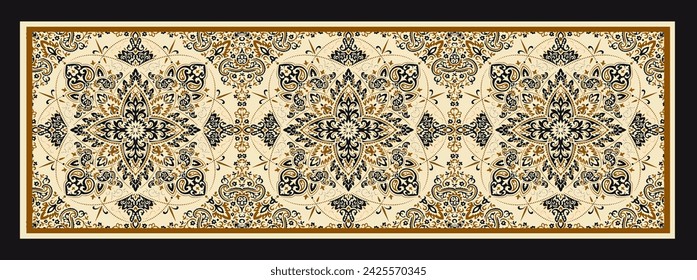 digital silk scarf textile pattern design