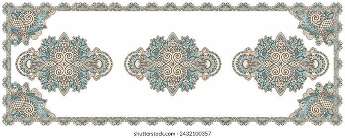 digital silk scarf textile pattern design
