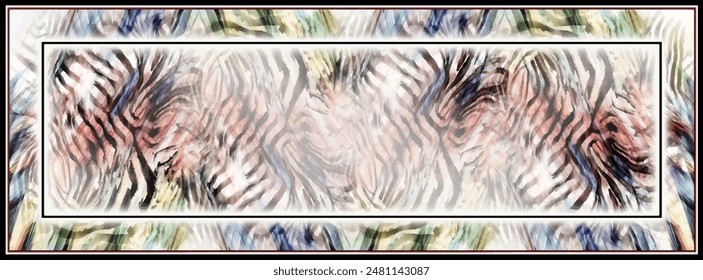 digital silk scarf textile pattern design