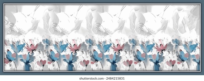 digital silk scarf textile pattern design