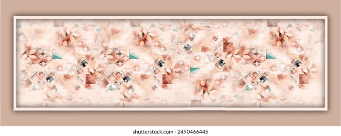 digital silk scarf textile pattern design