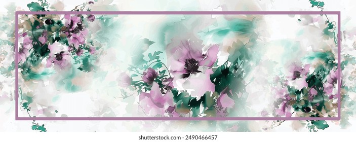 digital silk scarf textile pattern design