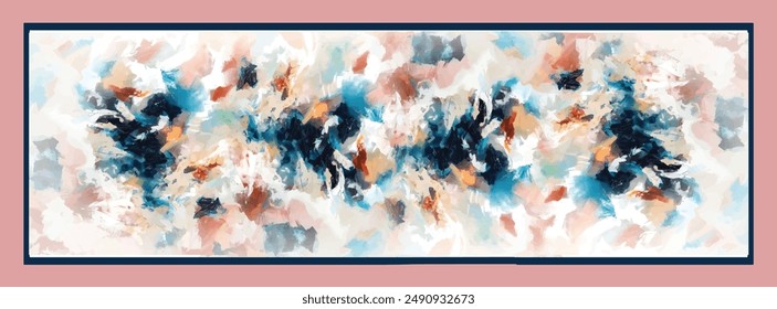 digital silk scarf textile pattern design