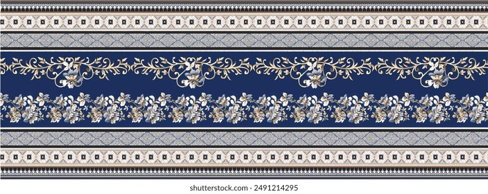 digital silk scarf textile pattern design