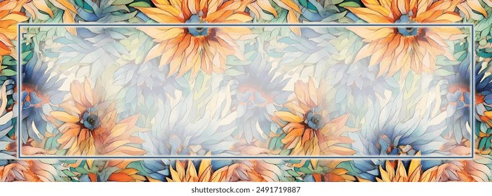 digital silk scarf textile pattern design