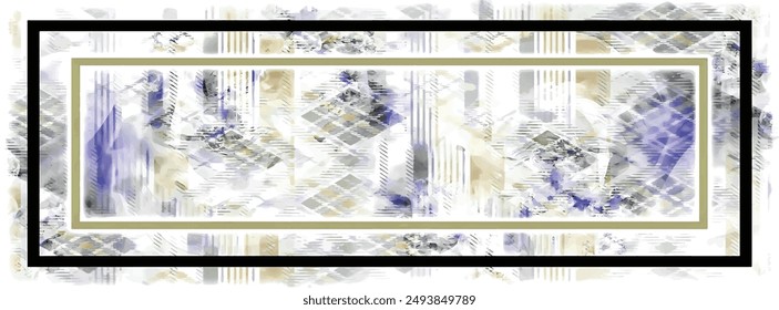 diseño de patrón textil de bufanda de seda digital