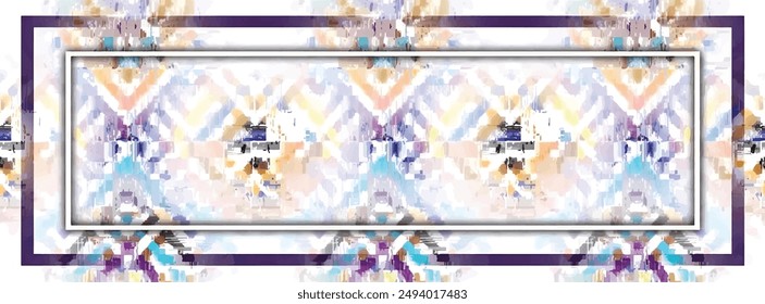 digital silk scarf textile pattern design