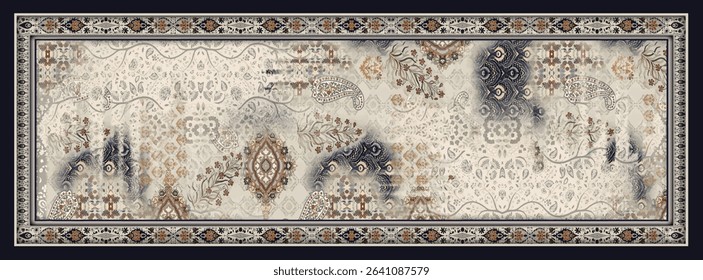  digital silk scarf textile pattern design