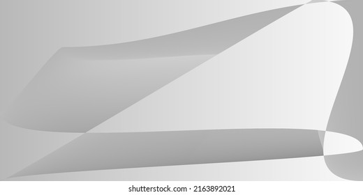 Digital Silver Gray Grey Modern Design. Dynamic Technology Smooth Layers Gradient Mesh. Monochromatic Modern Shape Futuristic Illustration. Metallic Fluid Alluminium Minimal Blurred Background.