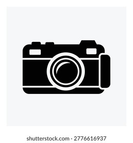 Digital single lens reflex camera icon graphic design element icon
