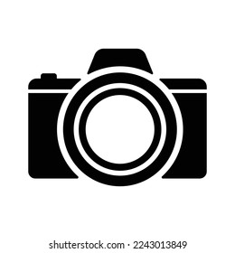 Digital Single Lens Reflex DSLR Camera Symbol Symbol. Bearbeitbare EPS10-Vektorgrafik