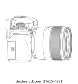 A digital single-lens reflex camera with a large lens