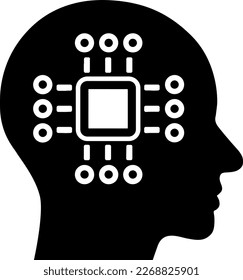 Digital skill icon from soft power skills collection as concept of modern life and technology business