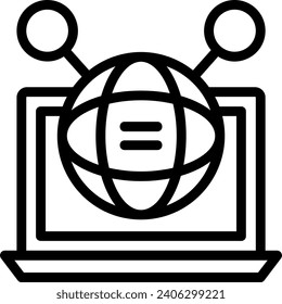 Digital skills Line Vector Icon Design