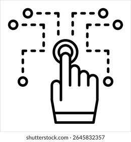 Skizze für digitale Kompetenzen, Symbol, Vektorgrafik