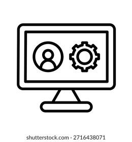 Ilustración vectorial de iconos de esbozo de habilidades digitales