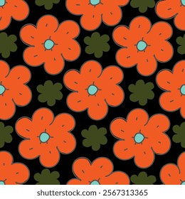 Digital Small Flower Floral Seamless Background Wallpapers Gift wrapper scrapbook Plant fashion Beautiful colorful design textile Abstract