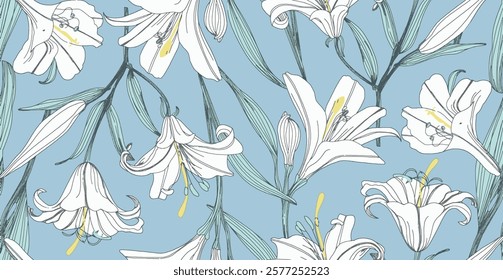 Digital Small Flower Floral seamless background Beautiful colorful design textile Abstract Art