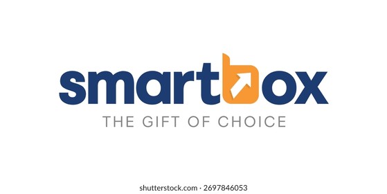 Un diseño de Vector de logotipo abstracto de caja inteligente digital.