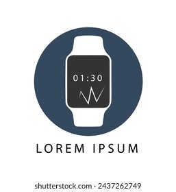 Digital Smart Watch Logo, Icon Design Stock Vectors - Illustrations of logo. Property Smart Watch Logo, Icon Design Premium Vectors.  Wrist watch vector graphic element. men's clock watch logo design.