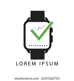 Digital Smart Watch Logo, Icon Design Stock Vectors - Illustrations of logo. Property Smart Watch Logo, Icon Design Premium Vectors.  Wrist watch vector graphic element. men's clock watch logo design.