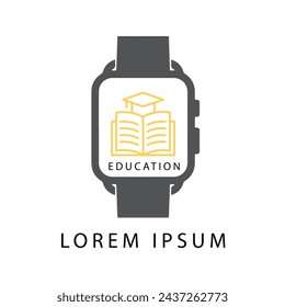 Logo Digital Smart Watch, Diseño de iconos Vectores de stock - Ilustraciones de logotipo. Propiedad Smart Watch Logo, Icono Diseño Vectores Premium.  Elemento gráfico del vector del reloj de pulsera. diseño del logotipo del reloj de los hombres.
