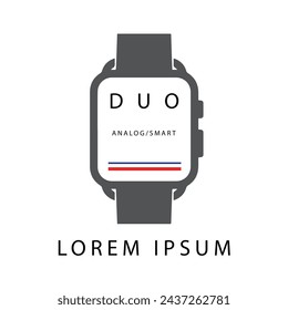 Digital Smart Watch Logo, Icon Design Stock Vectors - Illustrations of logo. Property Smart Watch Logo, Icon Design Premium Vectors.  Wrist watch vector graphic element. men's clock watch logo design.