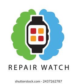 Digital Smart Watch Logo, Icon Design Stock Vectors - Illustrations of logo. Property Smart Watch Logo, Icon Design Premium Vectors.  Wrist watch vector graphic element. men's clock watch logo design.