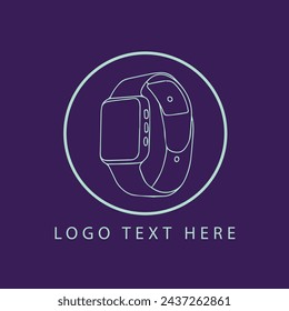 Logo Digital Smart Watch, Diseño de iconos Vectores de stock - Ilustraciones de logotipo. Propiedad Smart Watch Logo, Icono Diseño Vectores Premium.  Elemento gráfico del vector del reloj de pulsera. diseño del logotipo del reloj de los hombres.