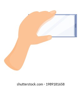 Icono digital del smartphone. Caricatura del icono del vector del smartphone digital para diseño web aislado en fondo blanco