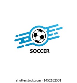 Digital Soccer Logo Template Design Vector, Emblem, Design Concept, Creative Symbol, Icon