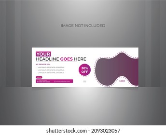 Digital Social Media Cover Design Template Full Vector Eps File For Using Social Media