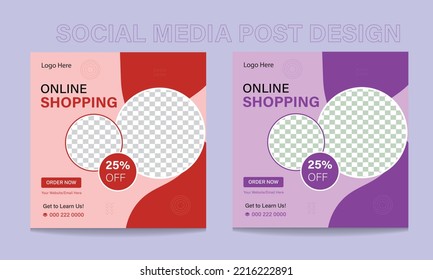 Digital Social Media Post Template.
