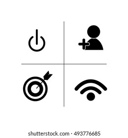 digital social network communication related icons image