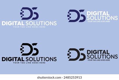 Digital Solutions comapny for tech logo