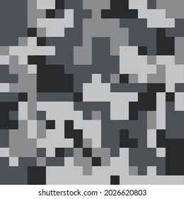 Digital Sorrow Spirit Dark Blue Gray Black Spotted Skin Camo Pattern Snake Gear Camouflage Metal Solid 3 8bit Pixel Art