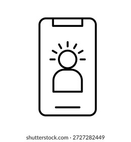 Ilustración vectorial de iconos de contorno de alma digital