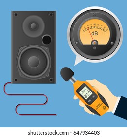 Digital Sound Level Meter with Analog Decibel Meter and Loudspeaker Measurement Industry Monitor Tester