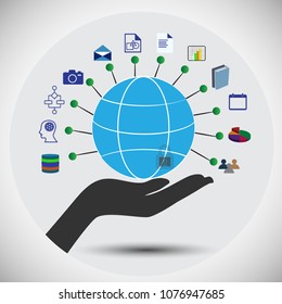 The digital space in a network, where you can store all data, information, Lists, document libraries, calendars, workflows, web pages, Images, Social Networking, knowledge in  central secured location