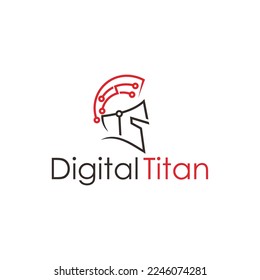 Digital and Spartan Logo, Ancien Spartan Warrior Helmet