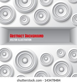 Digital speaker abstract background. Vector illustration. Can be used for your business presentations