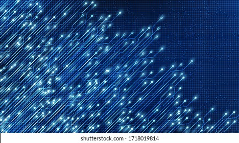 Digital Speed Light Electronic Circuit Microchip Technology Background,Hi-tech Digital and Future Concept design,Free Space For text in put,Vector illustration.