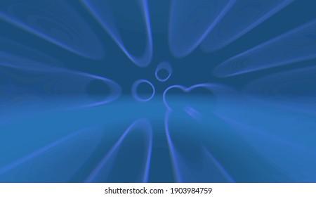 digital speed motion imaginary circular background vector, dark blue fantasy.