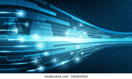 Digital Speed technology on Circuit Microchip Background,Hi-tech Digital and Internet Concept design,Free Space For text in put,Vector illustration.