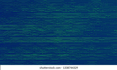 Digital Speed technology on Green Circuit Microchip Background. Hi-tech Digital and Internet Concept design,Free Space For text in put,Vector illustration.